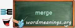 WordMeaning blackboard for merge